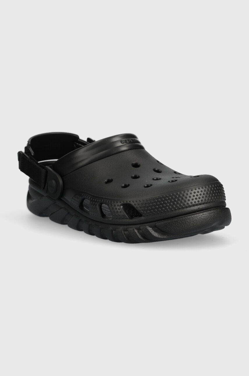 Crocs papuci Duet Max II Clog femei culoarea negru cu platforma 208776 - Pled.ro