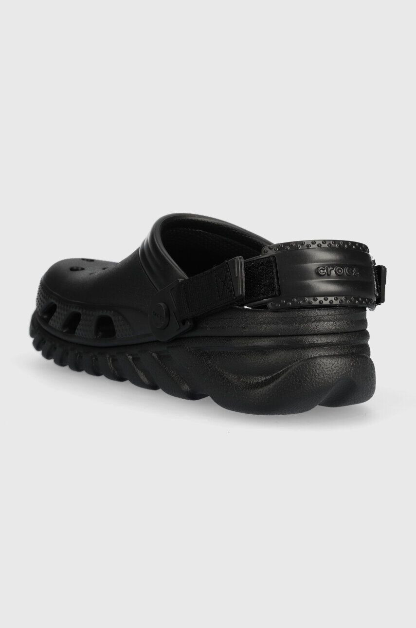 Crocs papuci Duet Max II Clog femei culoarea negru cu platforma 208776 - Pled.ro