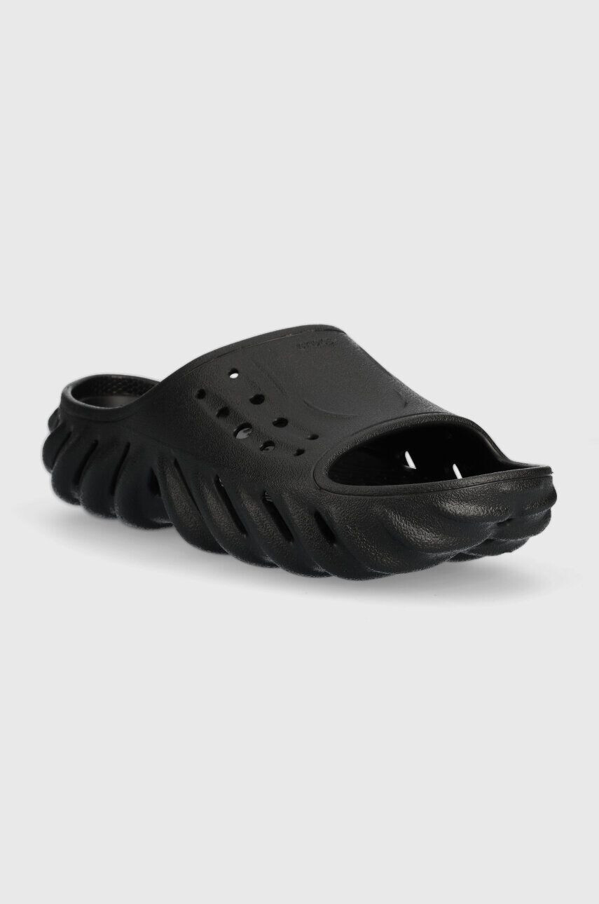 Crocs papuci Echo Slide culoarea negru 208170 - Pled.ro