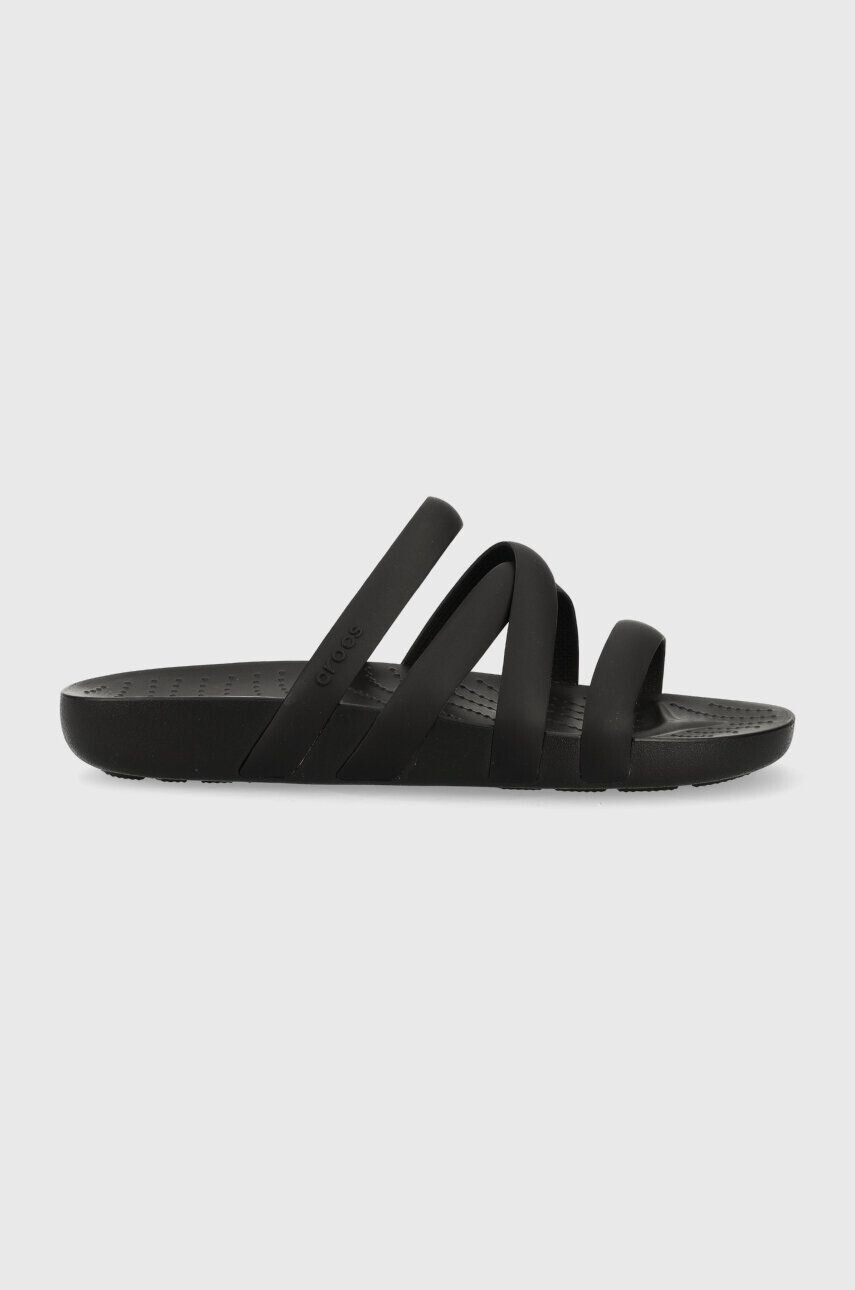 Crocs papuci Splash Strappy Sandal femei culoarea negru 208217 - Pled.ro