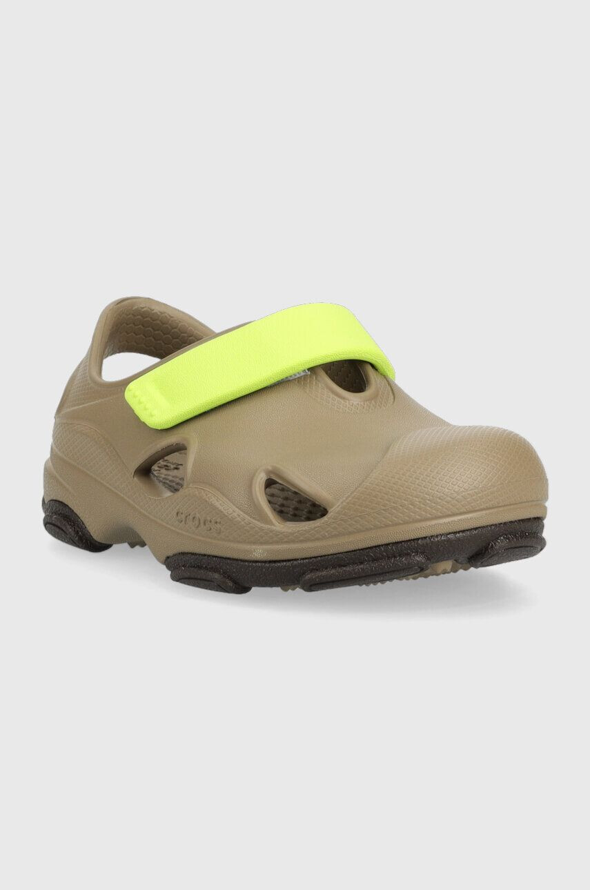 Crocs sandale copii ALL TERRAIN FISHERMAN SANDAL culoarea verde - Pled.ro