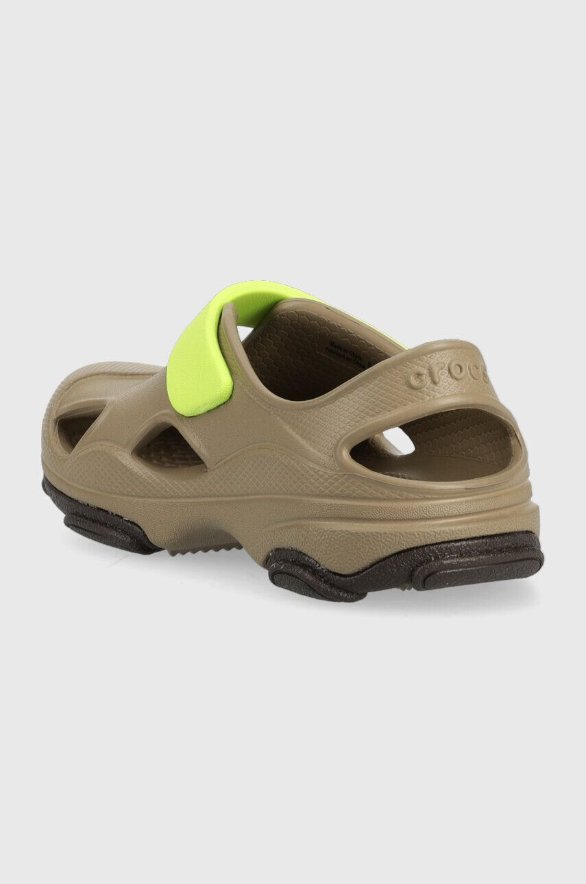 Crocs sandale copii ALL TERRAIN FISHERMAN SANDAL culoarea verde - Pled.ro