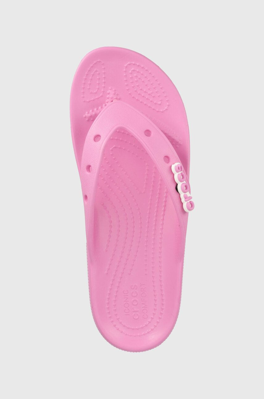 Crocs șlapi CLASSIC 207713 femei culoarea violet cu toc plat 207713.6SW-TAFFY.PINK - Pled.ro