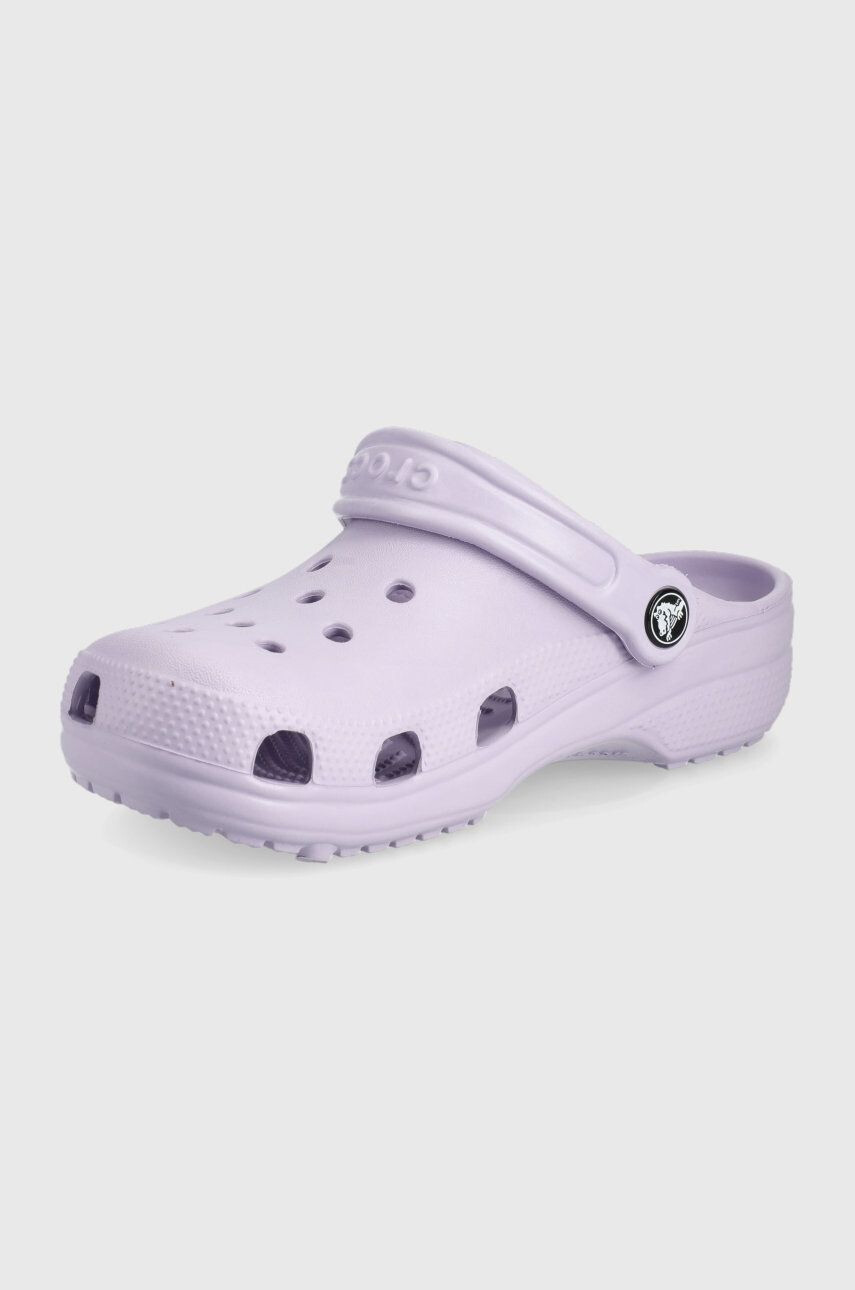 Crocs slapi copii culoarea violet - Pled.ro