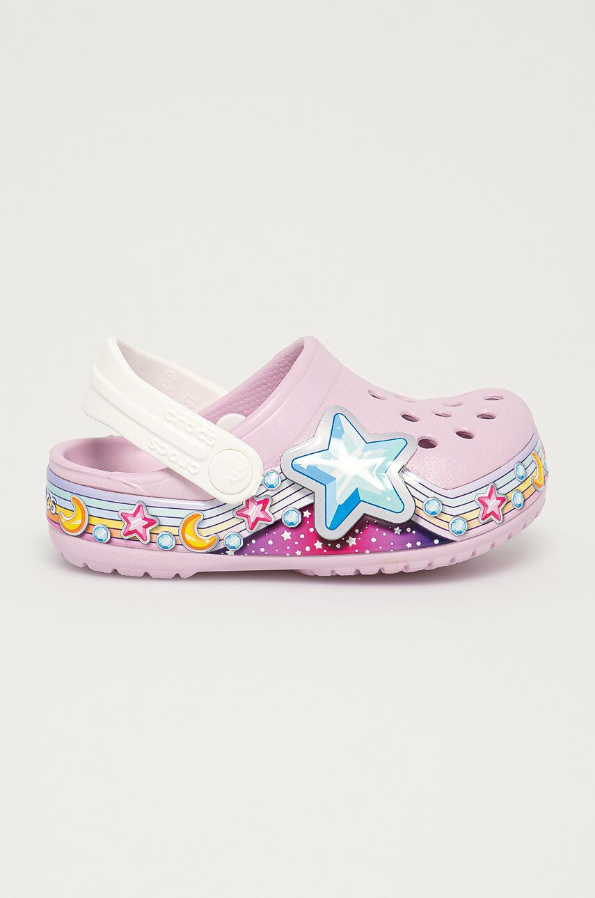 Crocs slapi copii culoarea albastru marin - Pled.ro