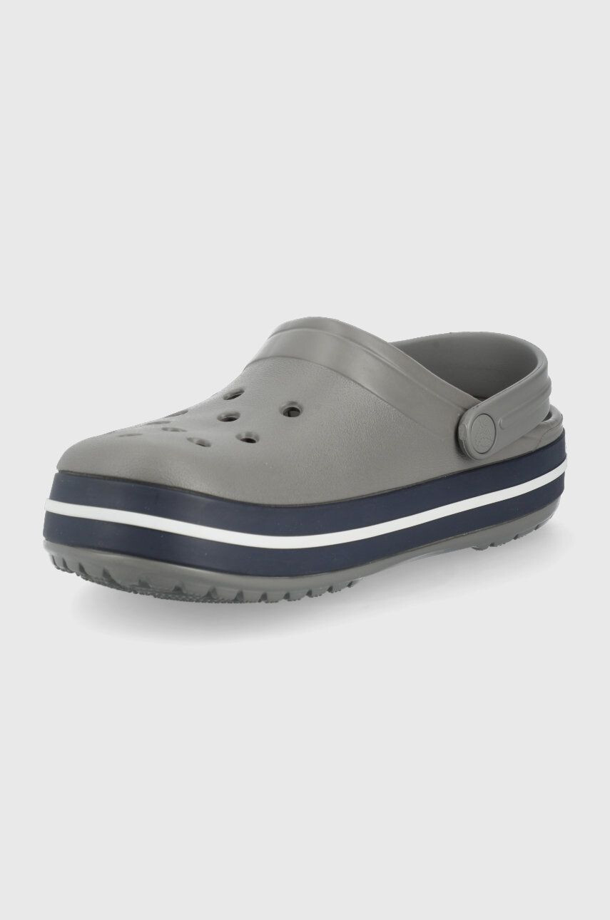 Crocs slapi copii culoarea gri - Pled.ro