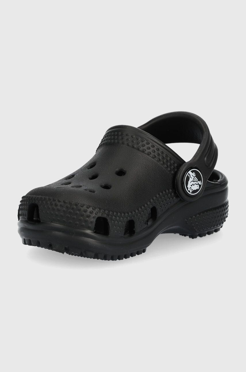 Crocs slapi copii culoarea negru - Pled.ro