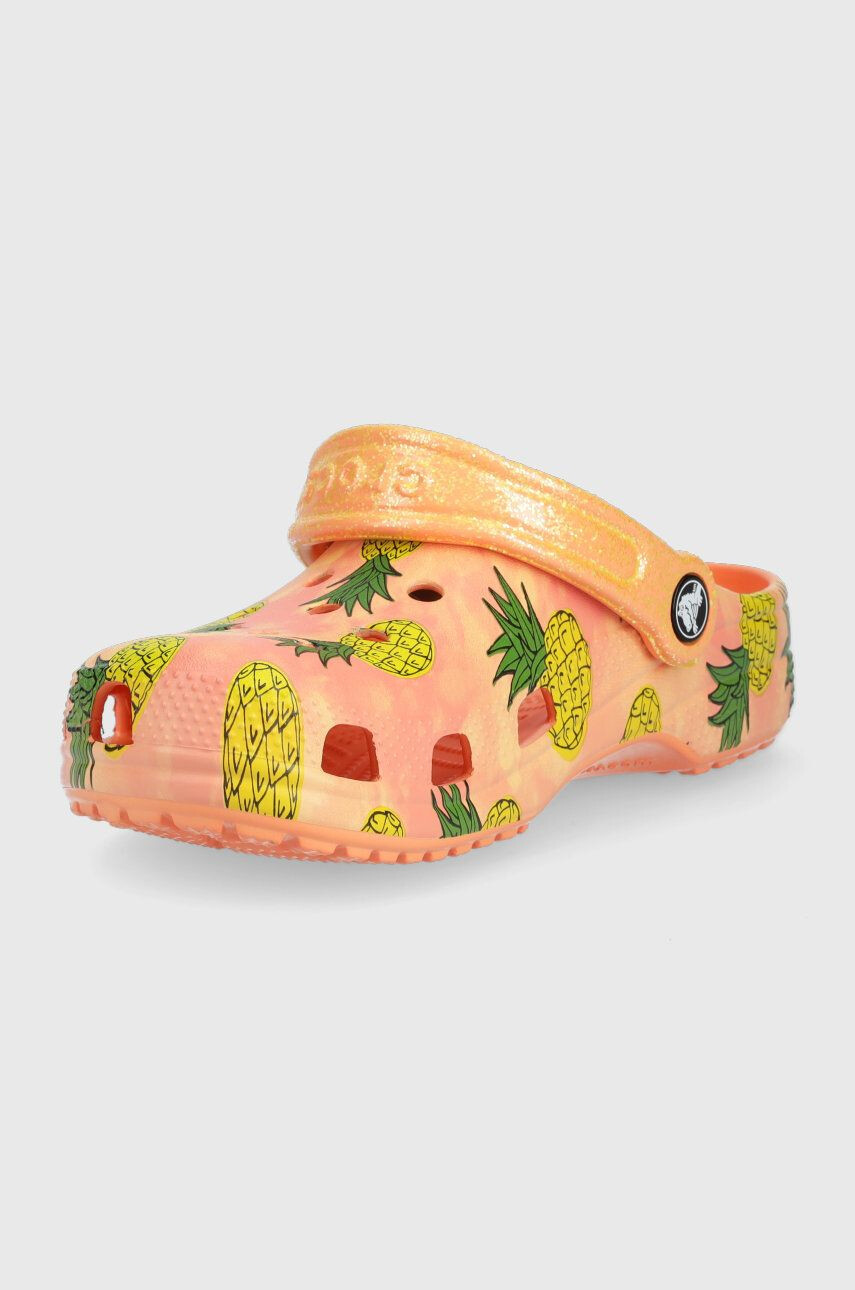 Crocs slapi copii culoarea portocaliu - Pled.ro