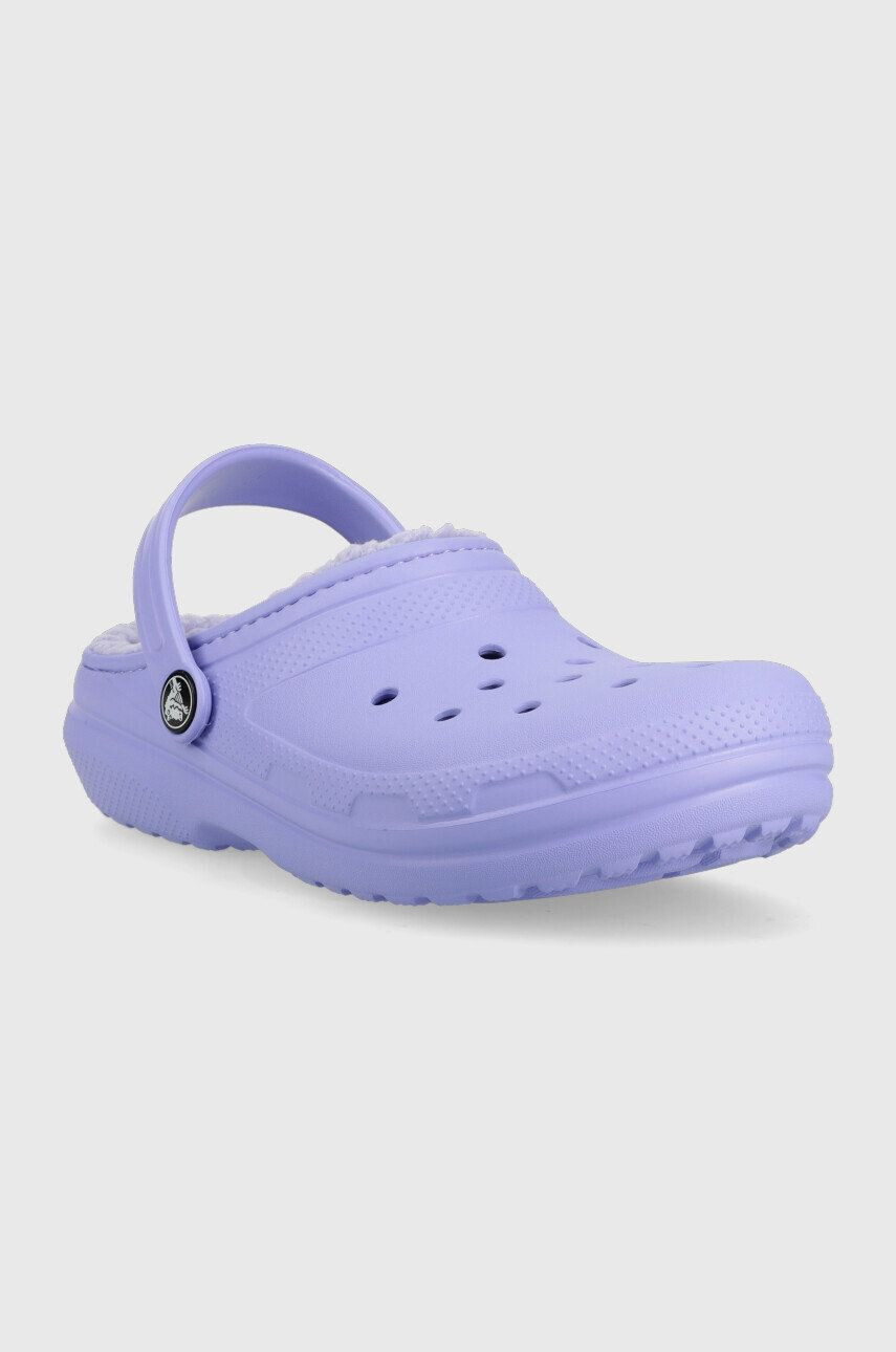 Crocs slapi copii culoarea violet - Pled.ro