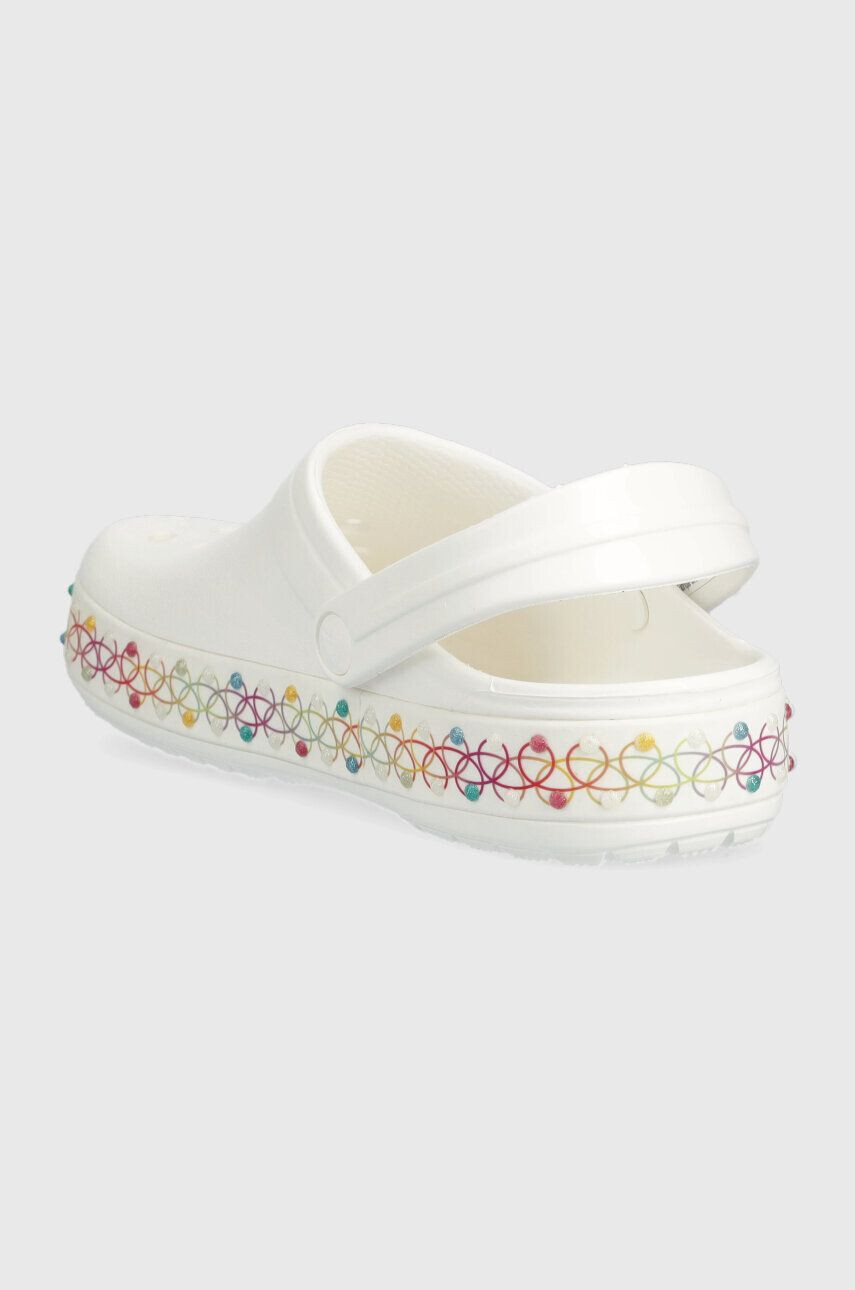 Crocs slapi copii culoarea alb - Pled.ro