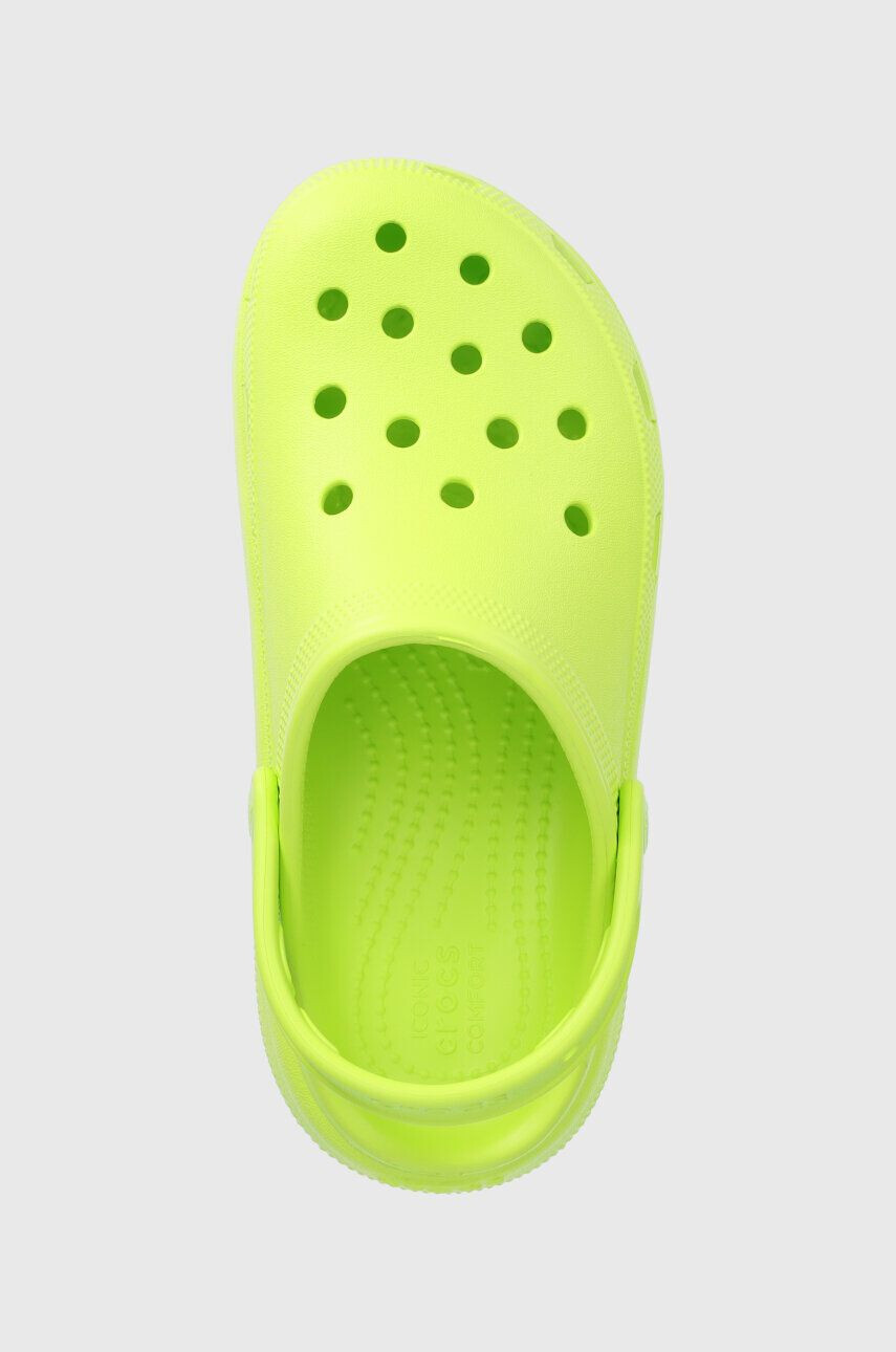 Crocs slapi copii culoarea verde - Pled.ro