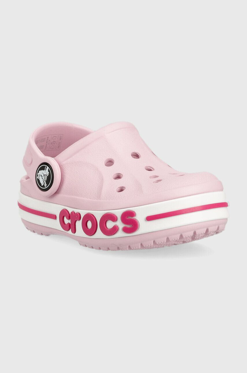 Crocs slapi copii culoarea gri - Pled.ro