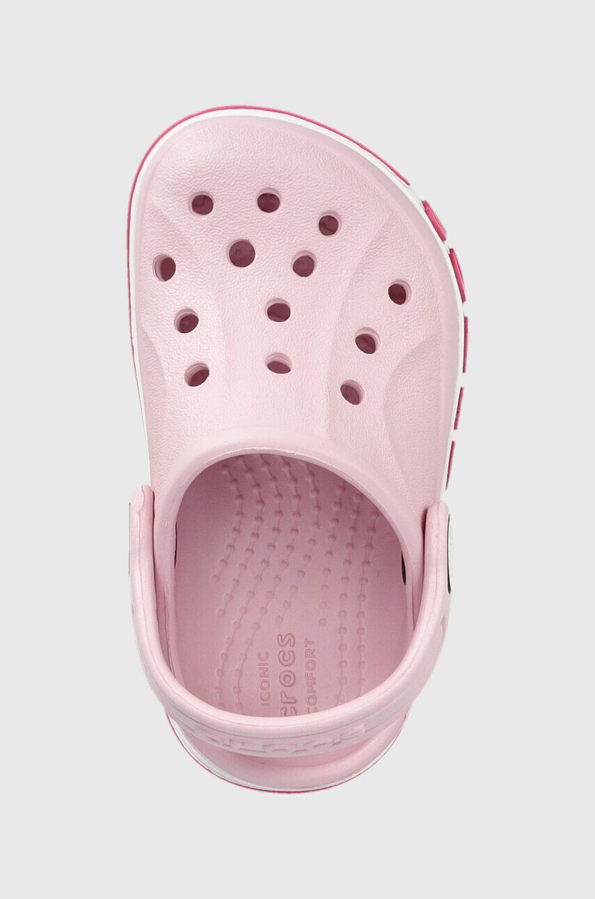 Crocs slapi copii culoarea gri - Pled.ro