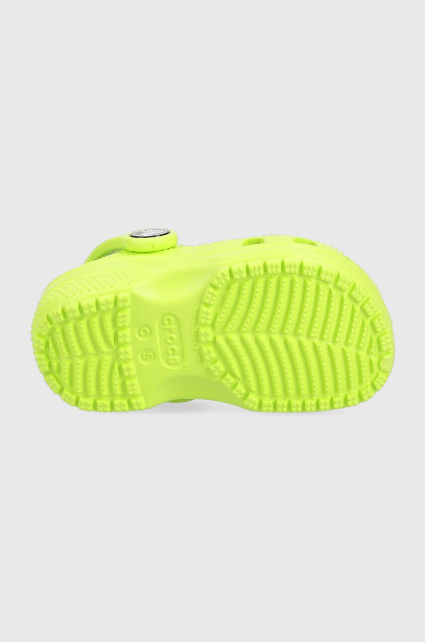 Crocs slapi copii culoarea verde - Pled.ro