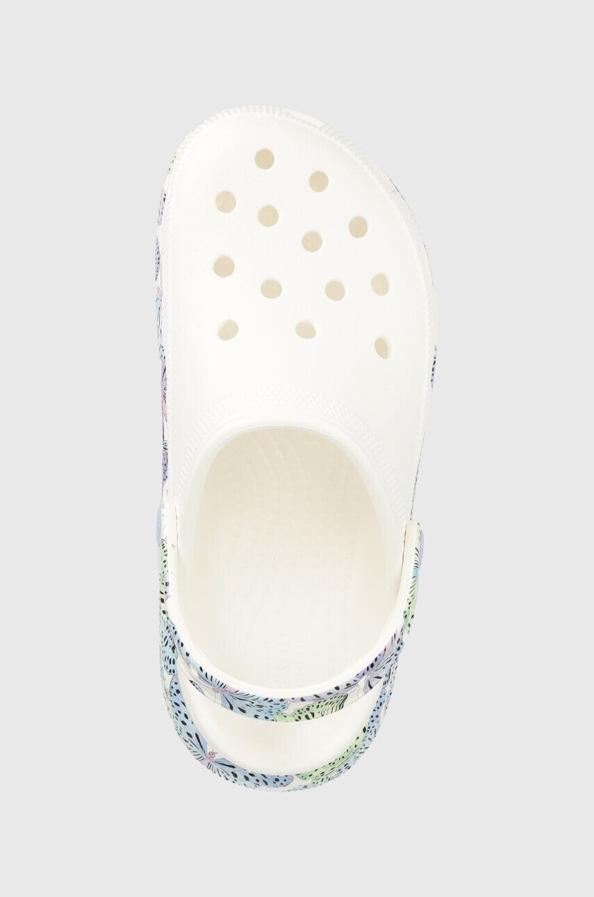 Crocs slapi copii culoarea alb - Pled.ro