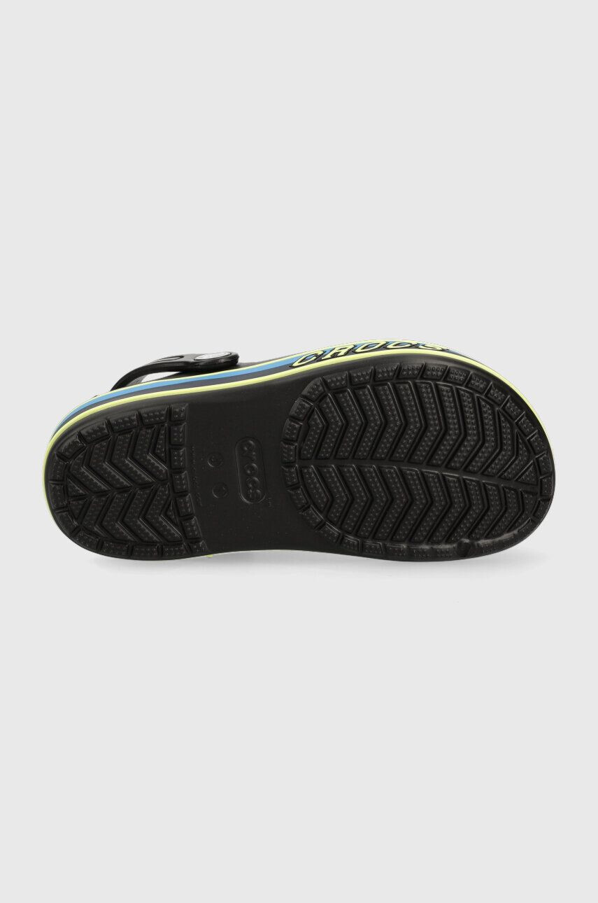 Crocs slapi copii culoarea negru - Pled.ro