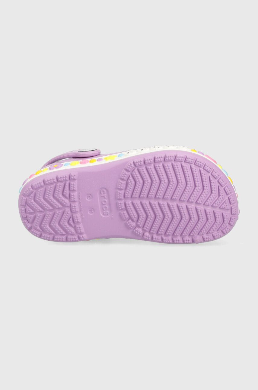 Crocs slapi copii culoarea violet - Pled.ro