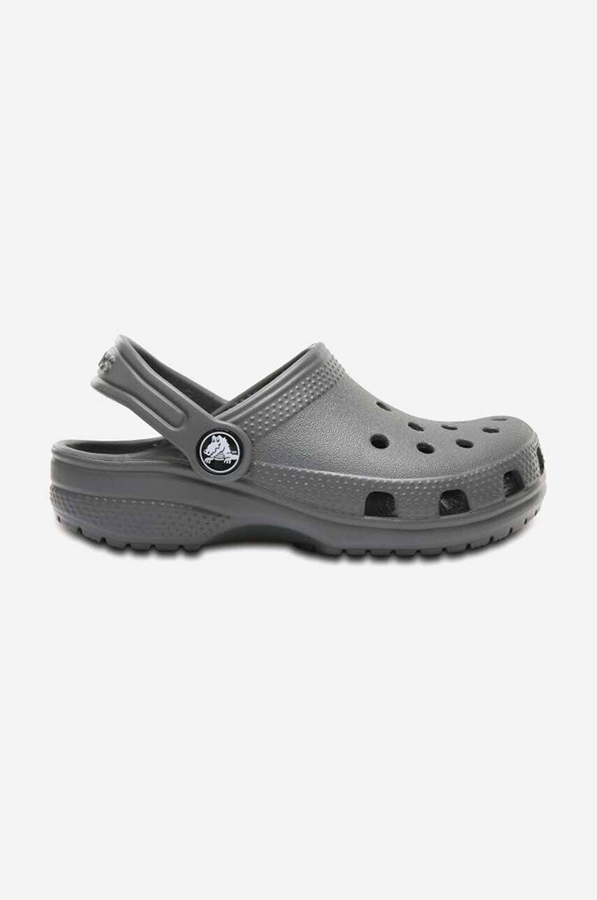 Crocs slapi copii culoarea gri - Pled.ro