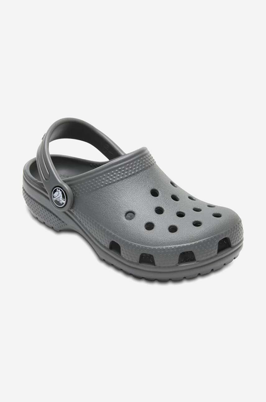 Crocs slapi copii culoarea gri - Pled.ro