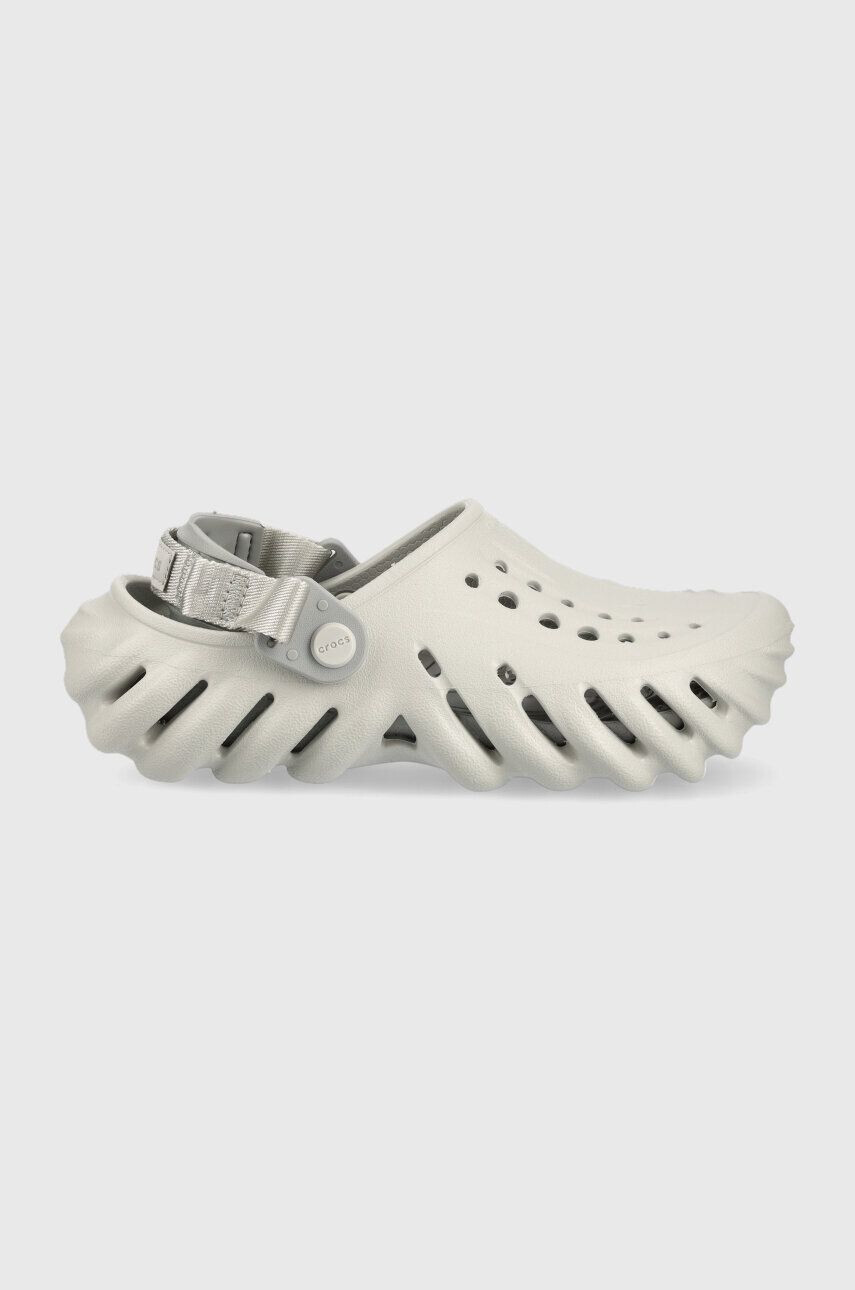 Crocs slapi copii culoarea gri - Pled.ro