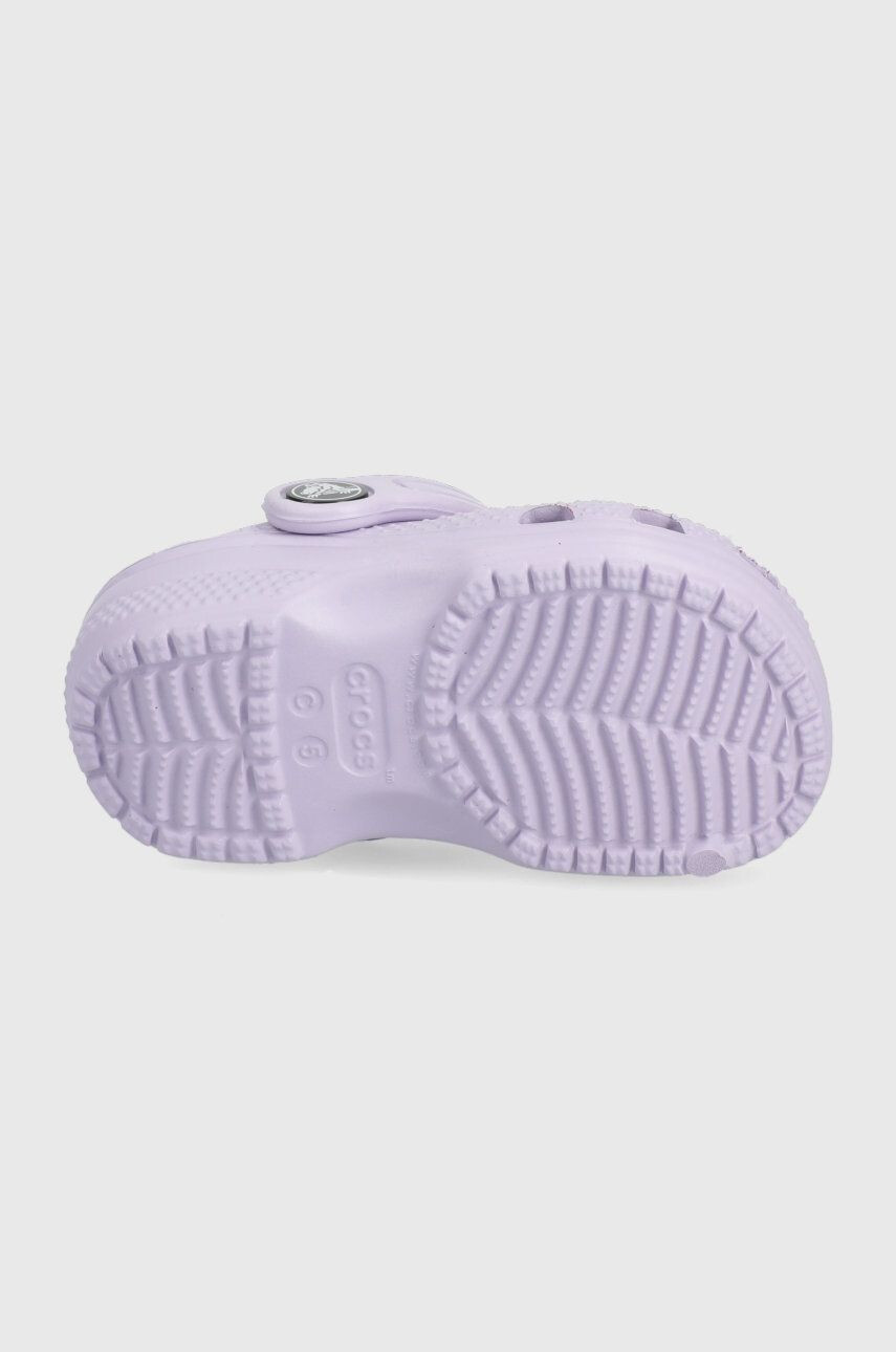 Crocs slapi copii culoarea violet - Pled.ro