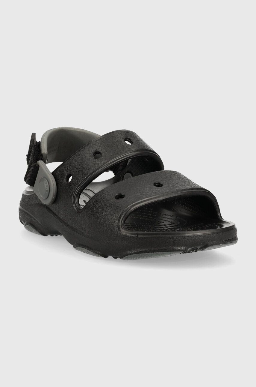 Crocs slapi copii culoarea negru - Pled.ro