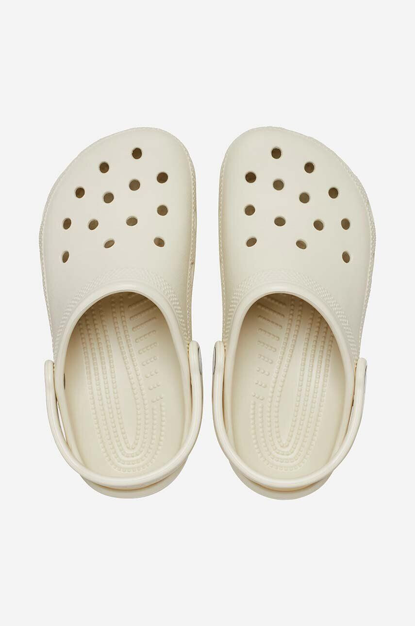 Crocs slapi Classic culoarea bej - Pled.ro