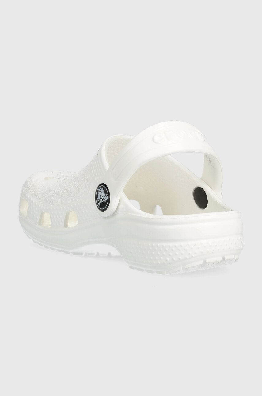 Crocs slapi copii Classic Clog culoarea alb - Pled.ro