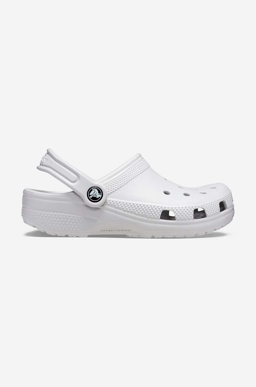 Crocs slapi Classic Kids Clog culoarea gri - Pled.ro