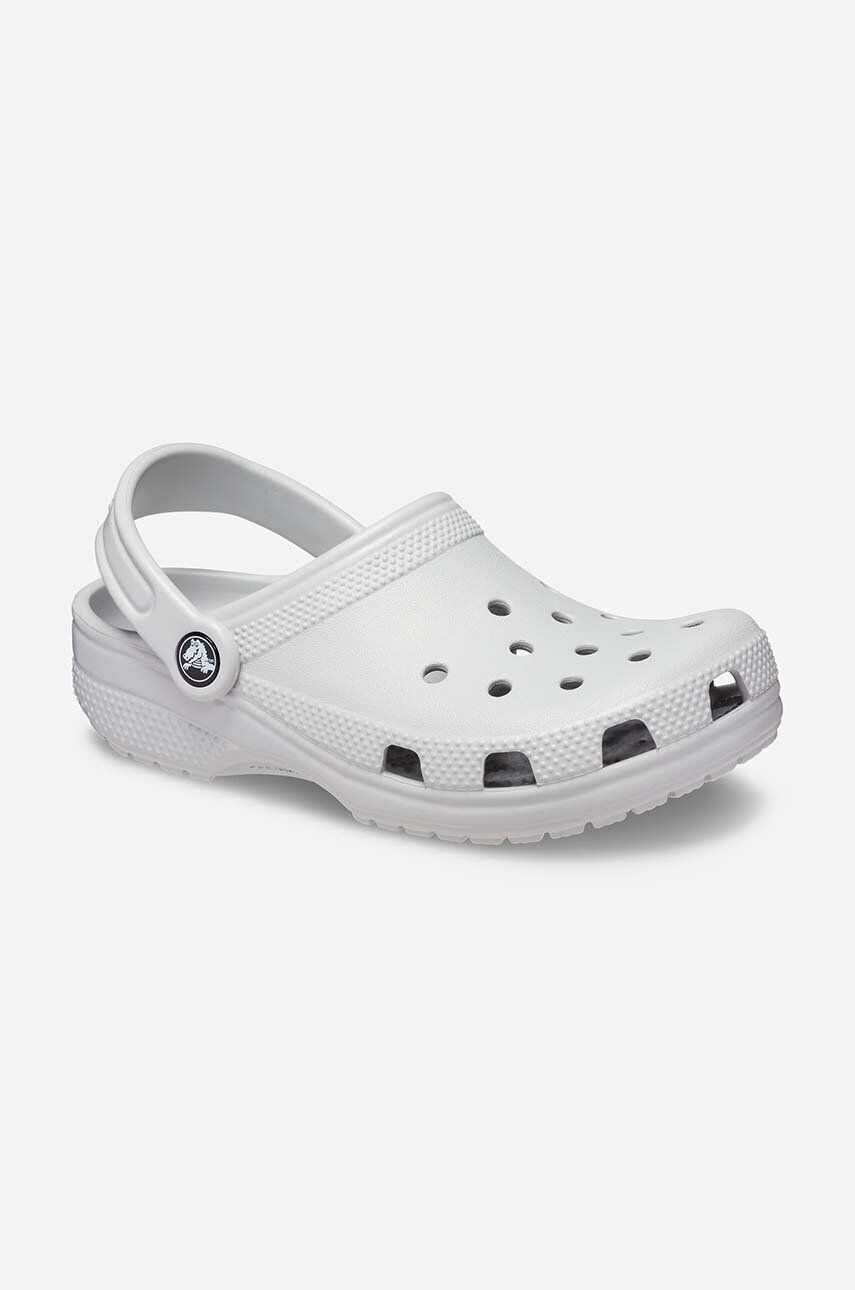 Crocs slapi Classic Kids Clog culoarea gri - Pled.ro