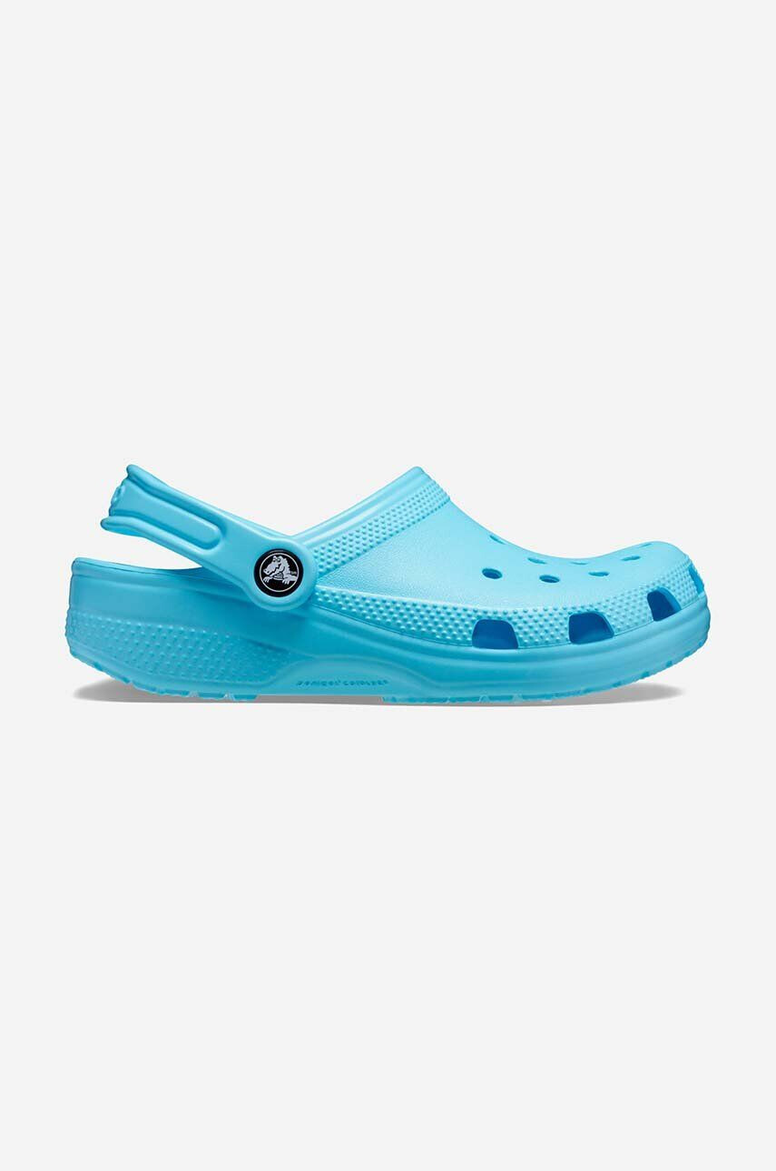 Crocs slapi Classic Kids Clog culoarea turcoaz - Pled.ro