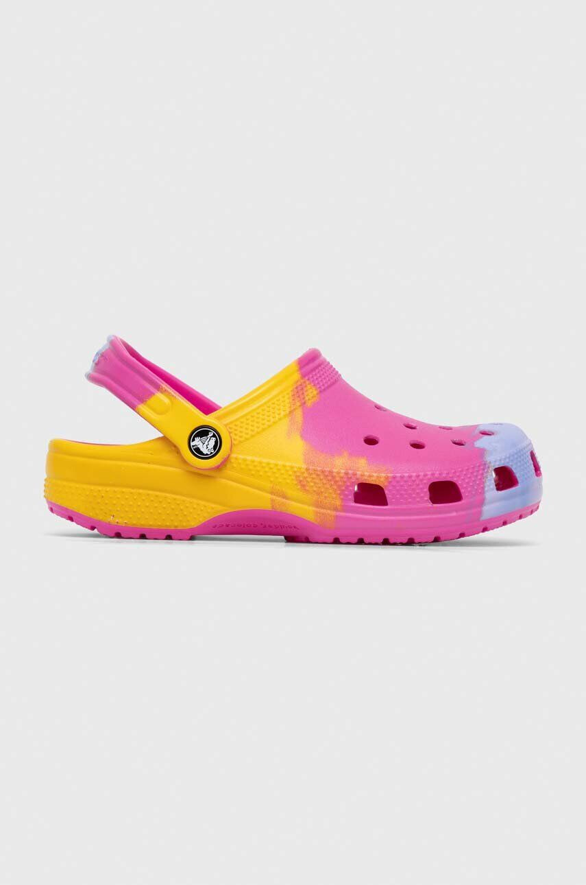 Crocs slapi copii CLASSIC OMBRE CLOG culoarea violet - Pled.ro