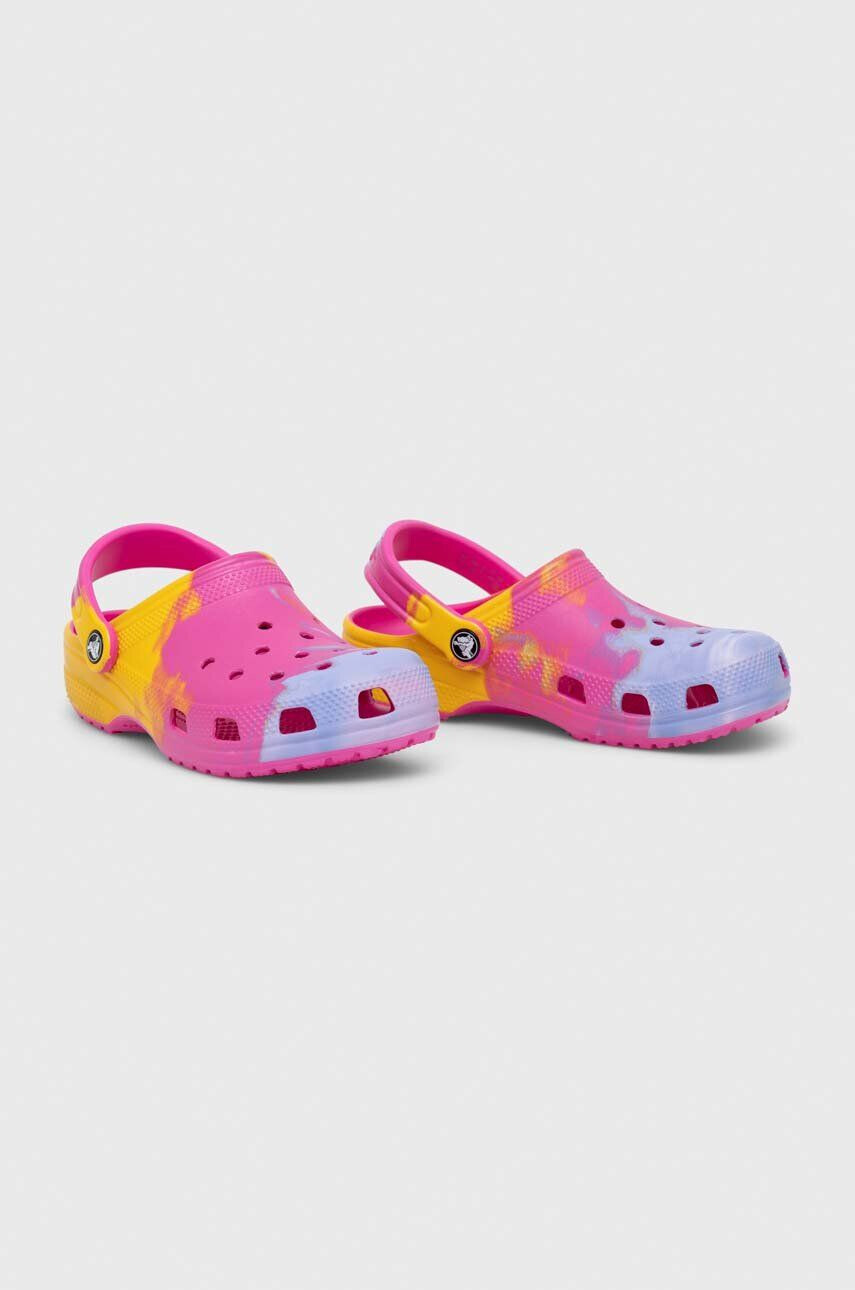 Crocs slapi copii CLASSIC OMBRE CLOG culoarea violet - Pled.ro