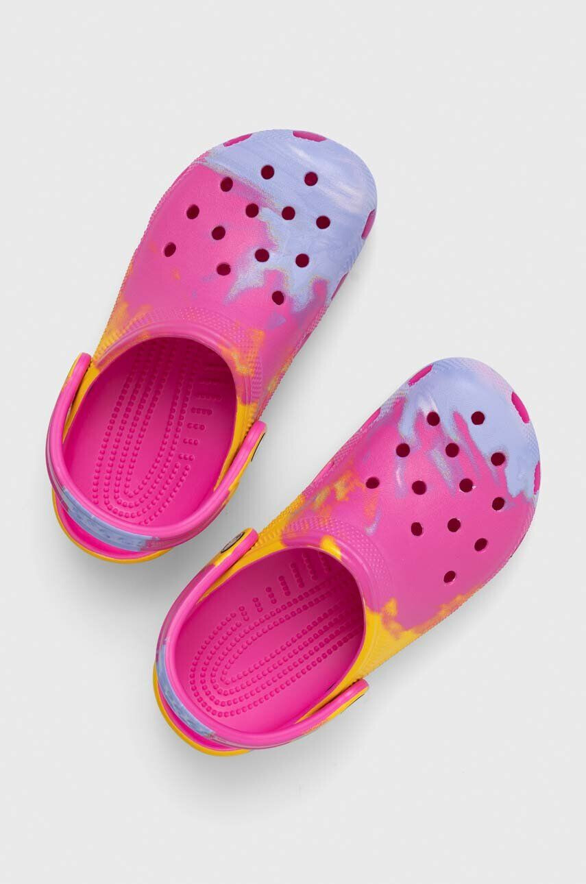 Crocs slapi copii CLASSIC OMBRE CLOG culoarea violet - Pled.ro