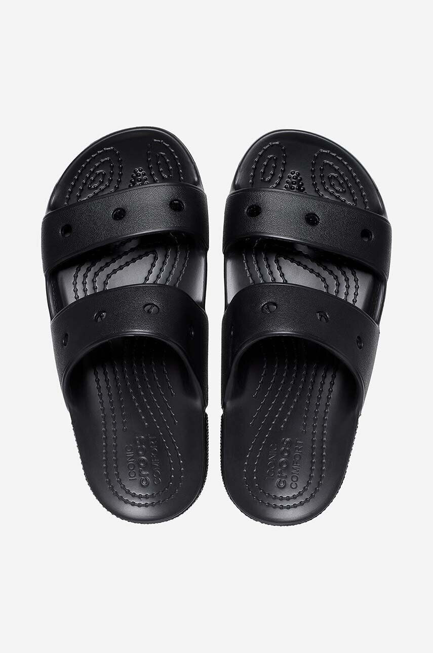 Crocs slapi Classic Sandal Kids culoarea negru - Pled.ro