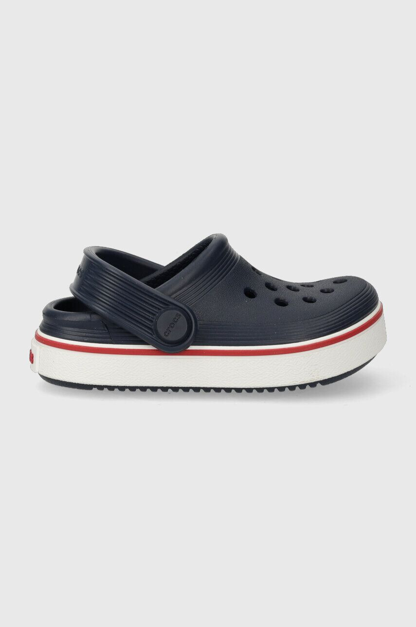 Crocs slapi copii CROCBAND CLEAN CLOG culoarea albastru marin - Pled.ro