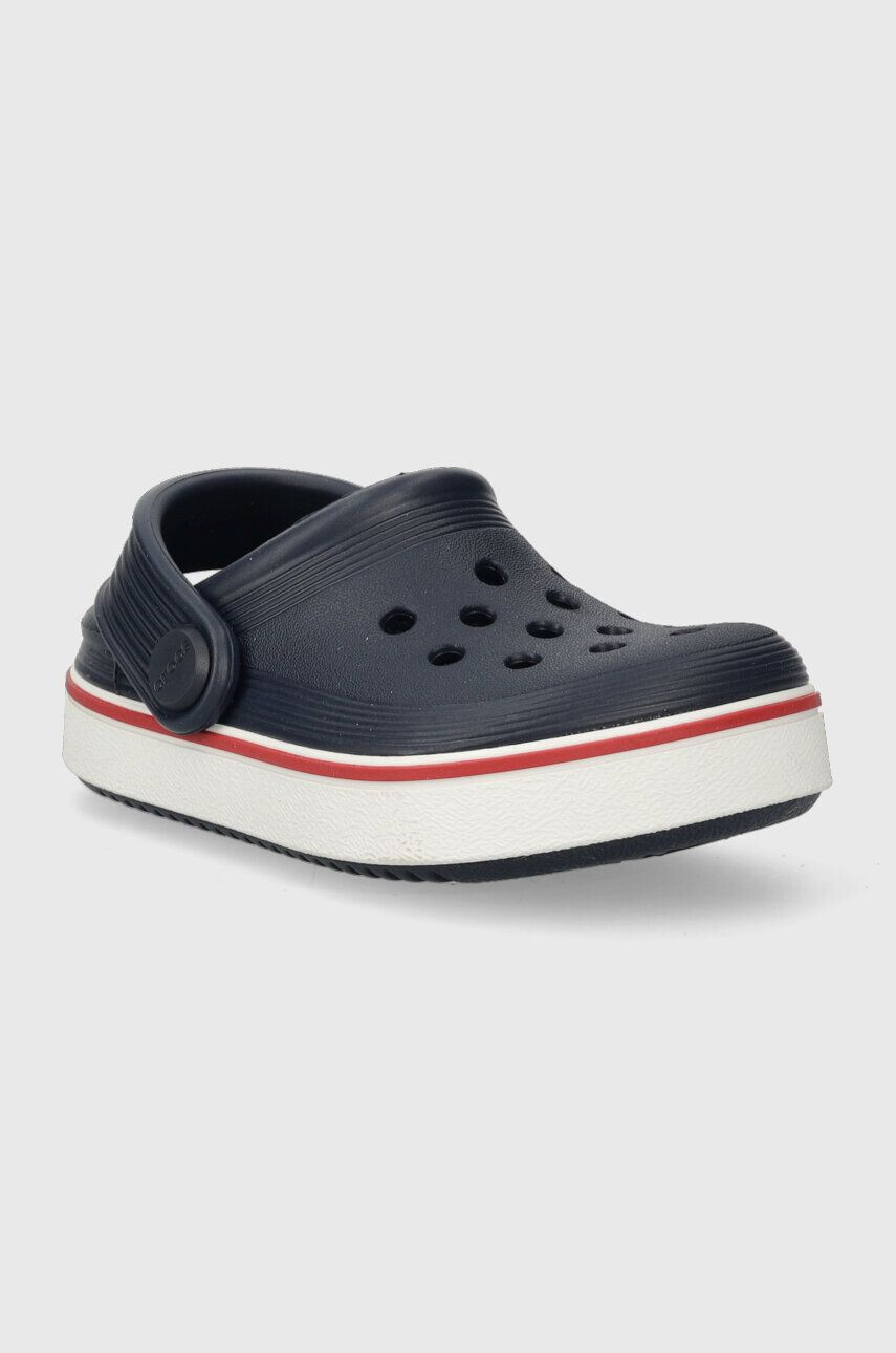 Crocs slapi copii CROCBAND CLEAN CLOG culoarea albastru marin - Pled.ro