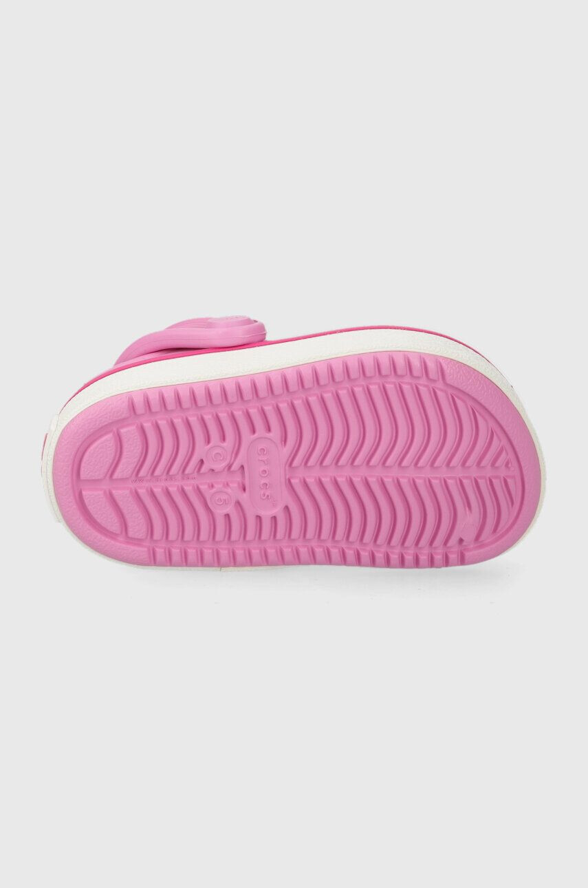 Crocs slapi copii CROCBAND CLEAN CLOG culoarea roz - Pled.ro