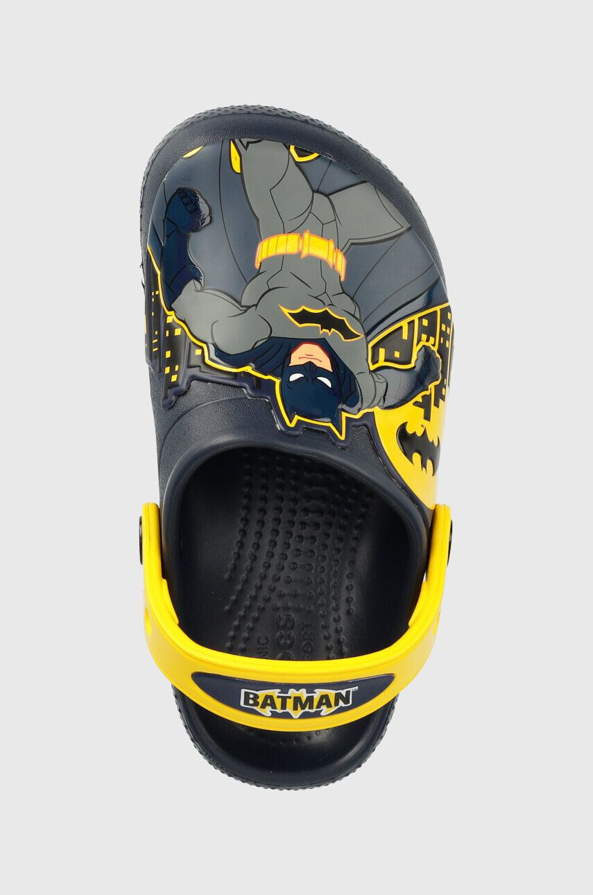 Crocs slapi copii FL BATMAN PATCH culoarea albastru marin - Pled.ro