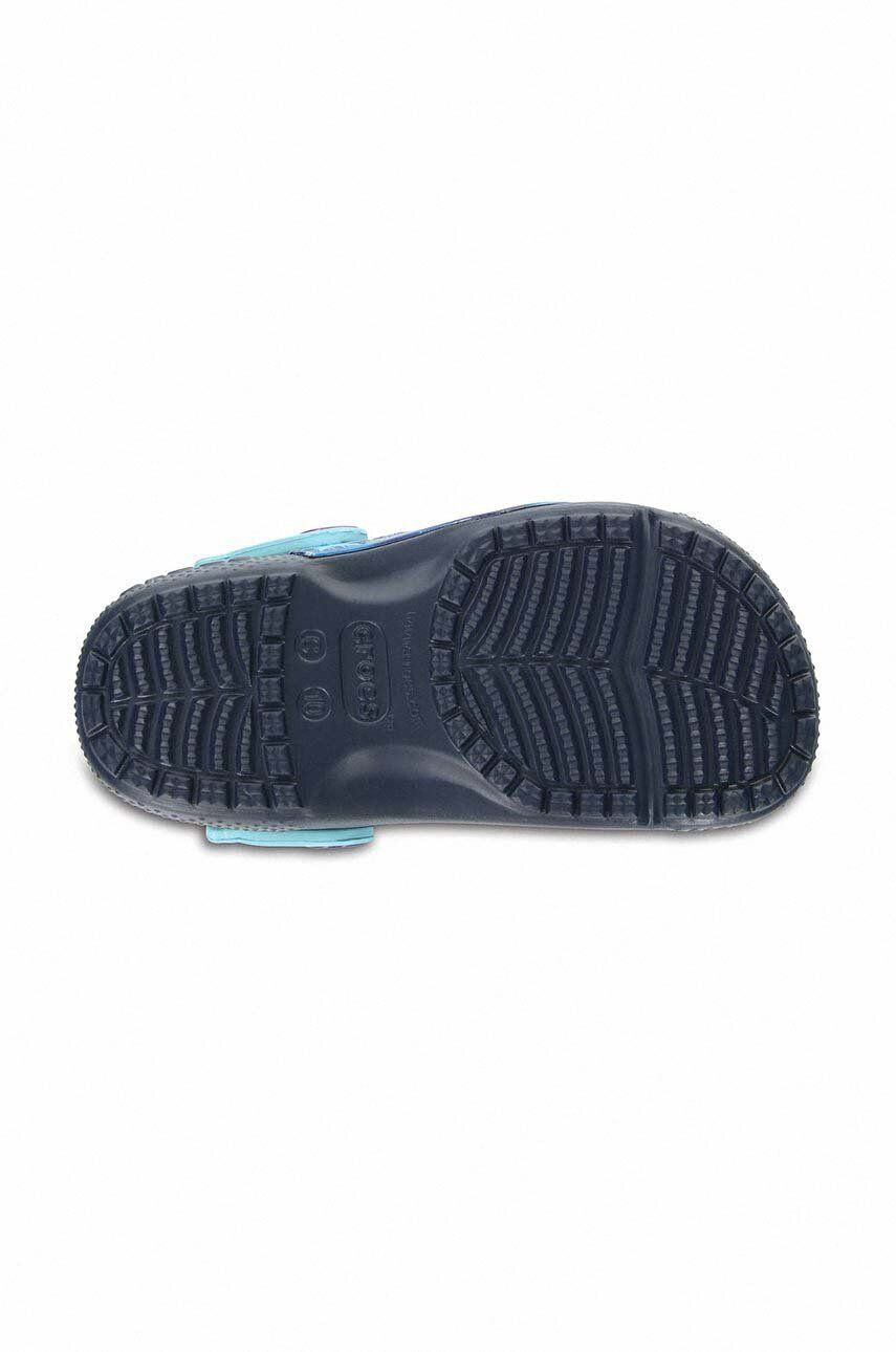 Crocs slapi copii x Frozen culoarea albastru marin - Pled.ro