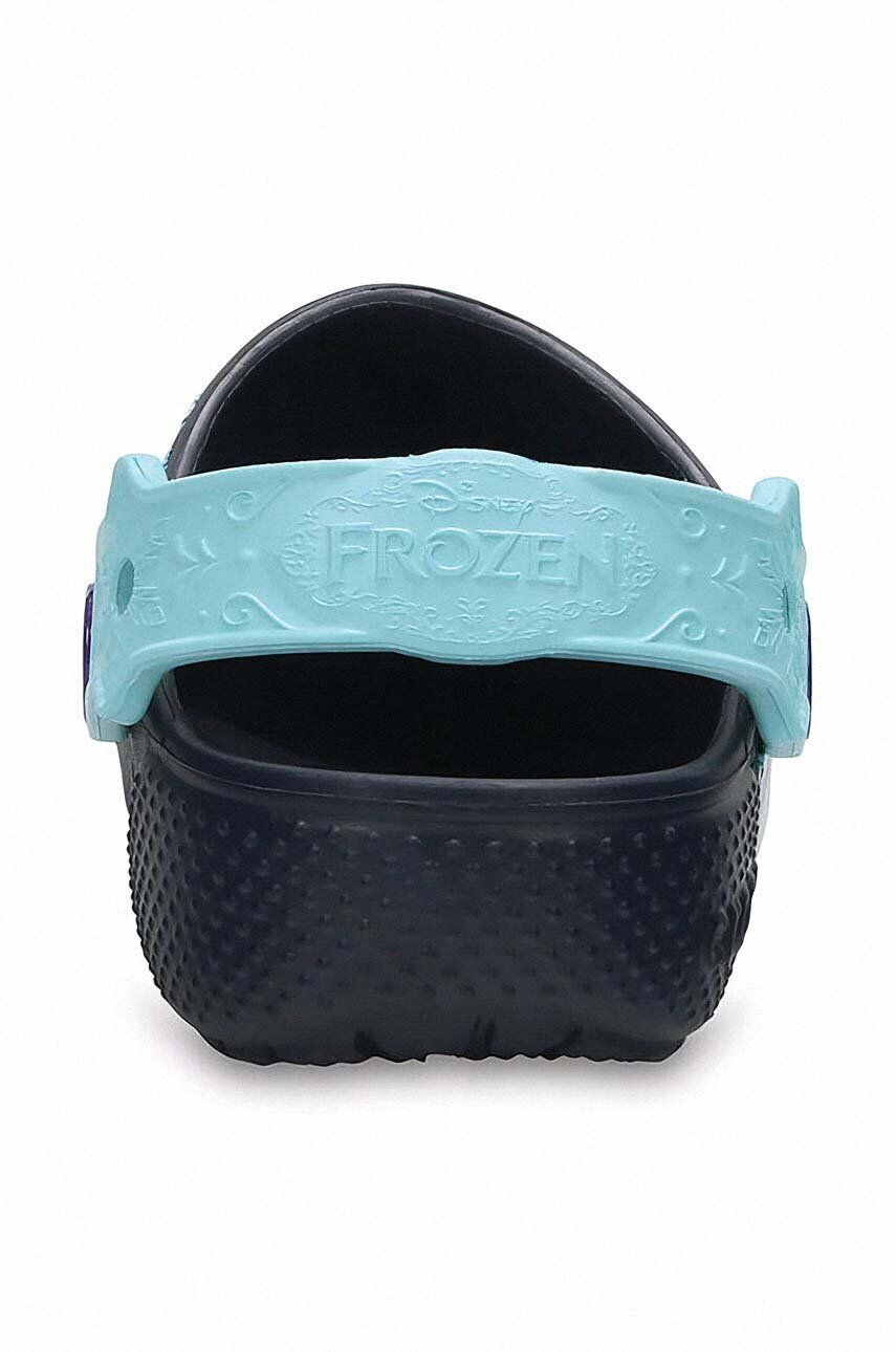 Crocs slapi copii x Frozen culoarea albastru marin - Pled.ro