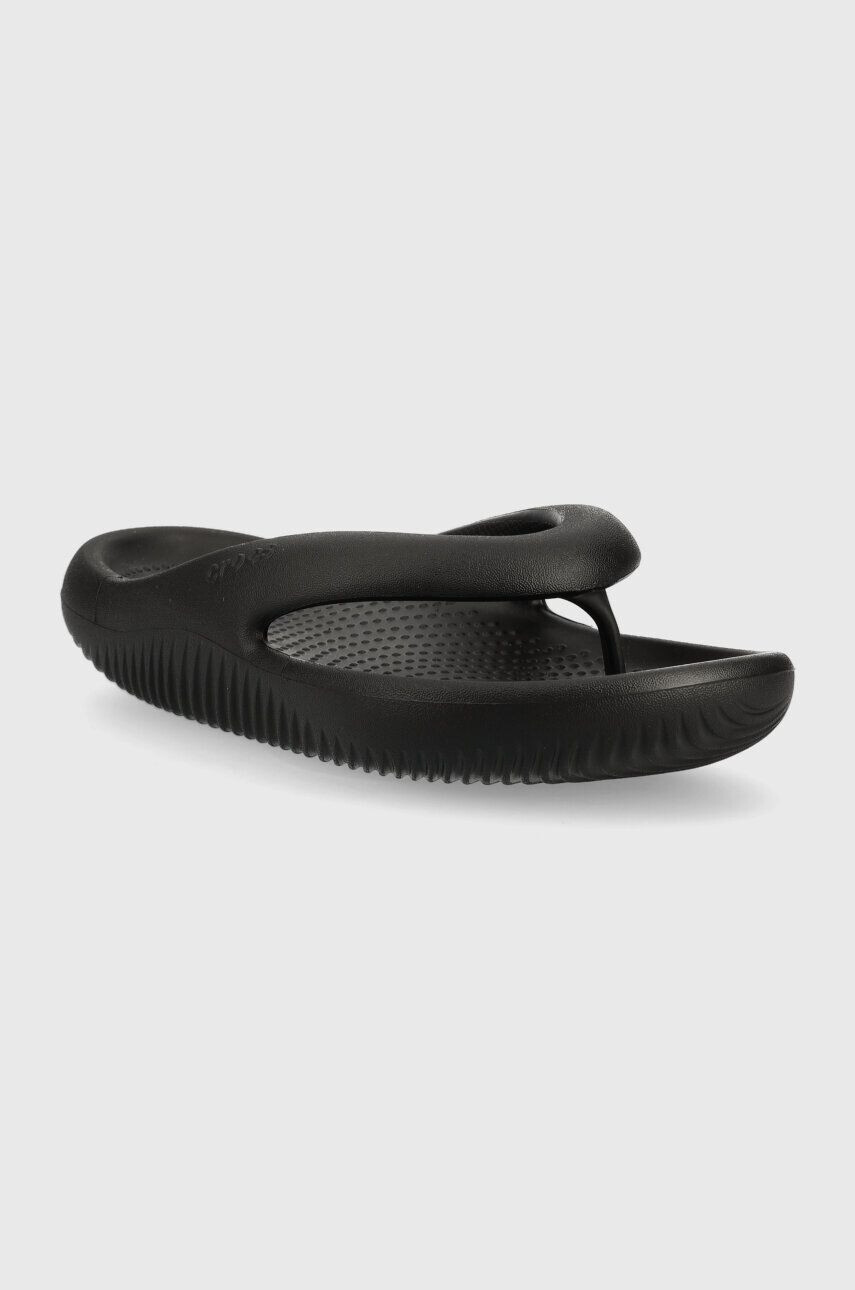 Crocs slapi Mellow Slide femei culoarea negru cu toc plat 208437 - Pled.ro