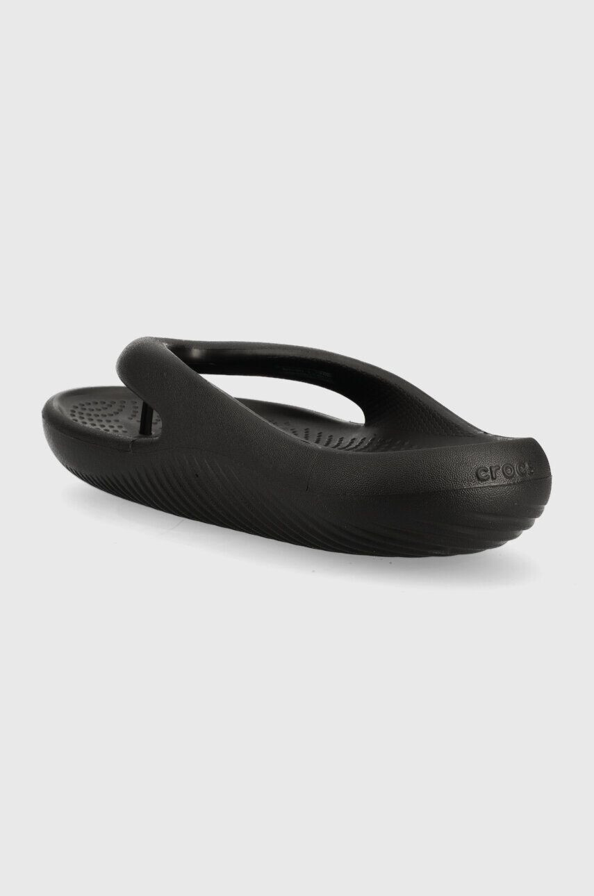 Crocs slapi Mellow Slide femei culoarea negru cu toc plat 208437 - Pled.ro