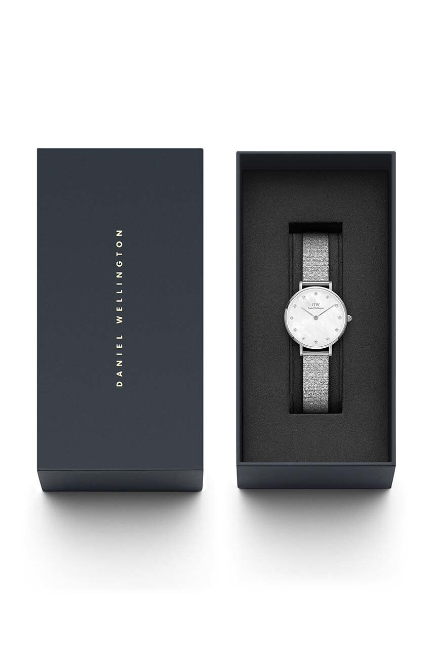 Daniel Wellington ceas Petite 28 Lumine femei culoarea argintiu - Pled.ro