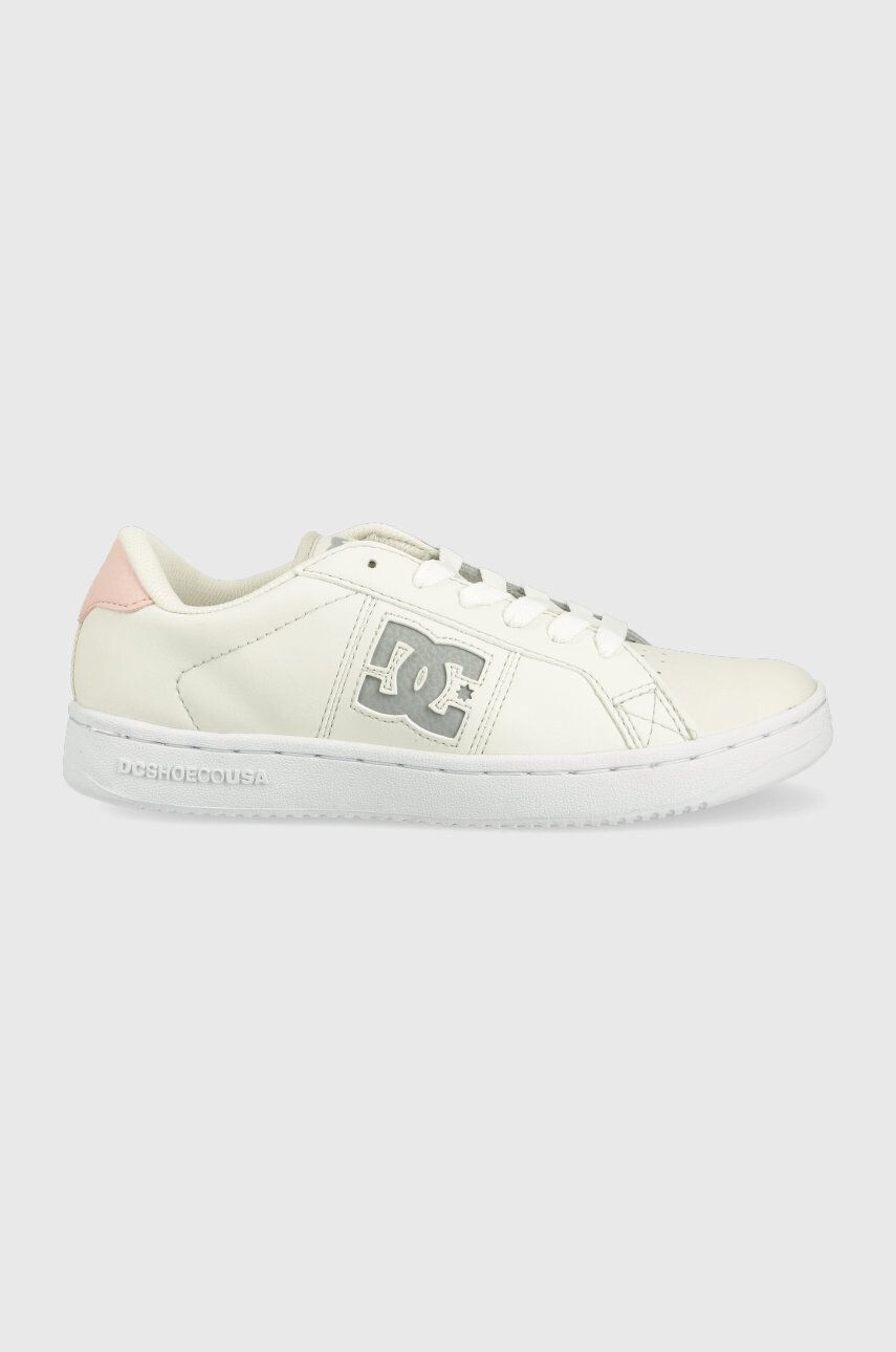 DC sneakers din piele culoarea bej - Pled.ro