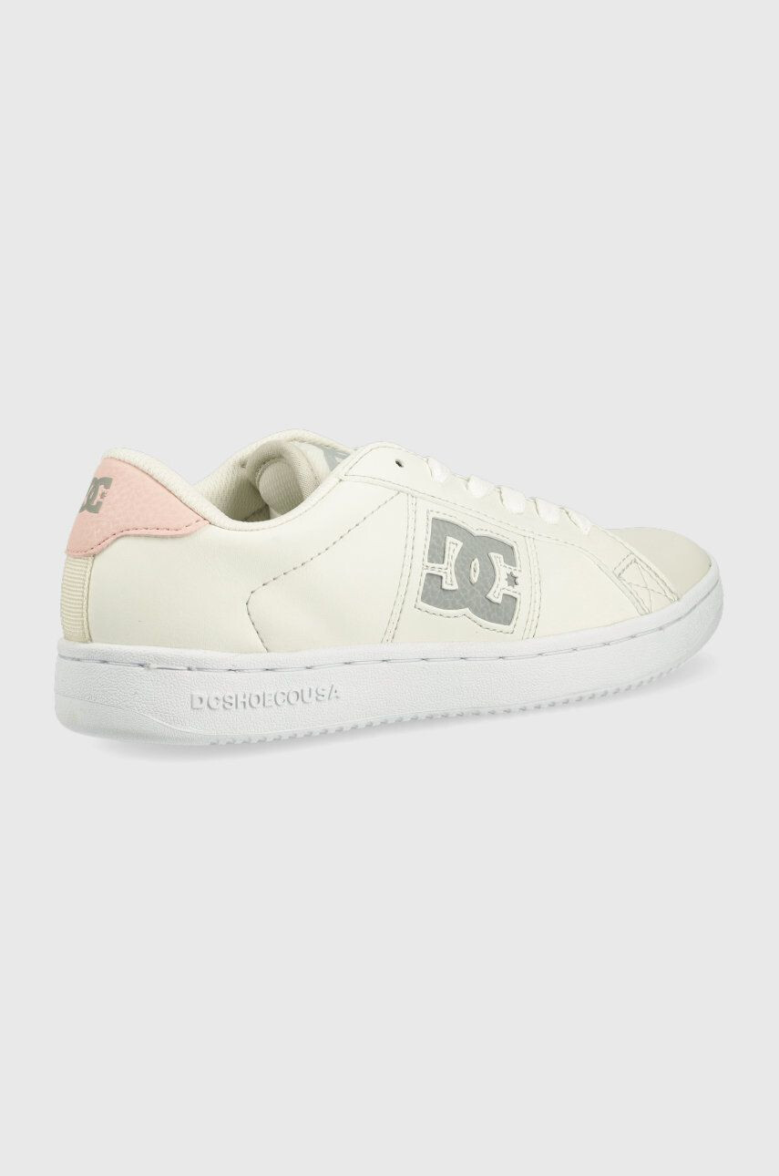 DC sneakers din piele culoarea bej - Pled.ro