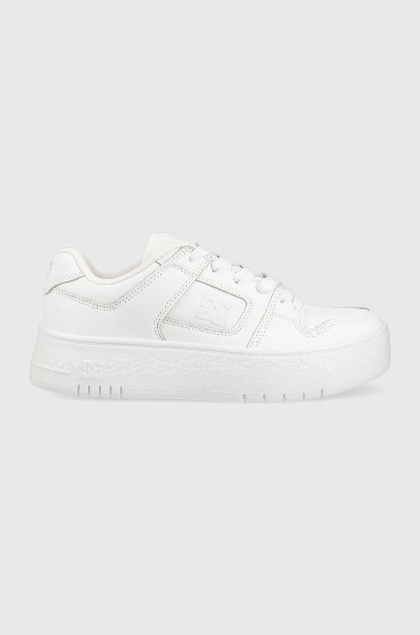 DC sneakers din piele culoarea alb - Pled.ro