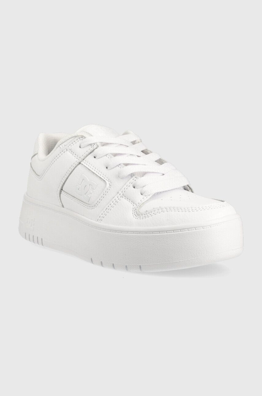 DC sneakers din piele culoarea alb - Pled.ro