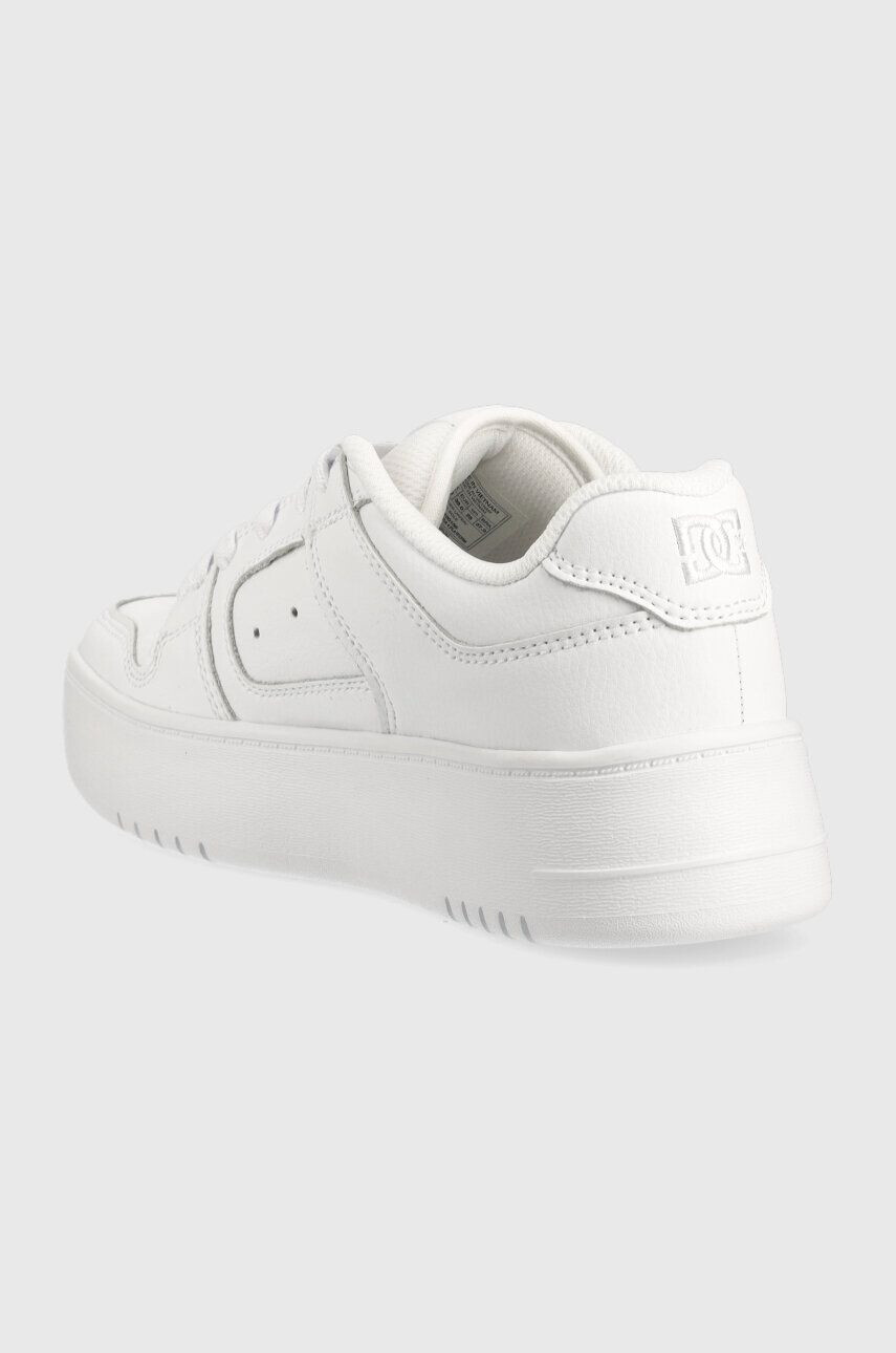 DC sneakers din piele culoarea alb - Pled.ro