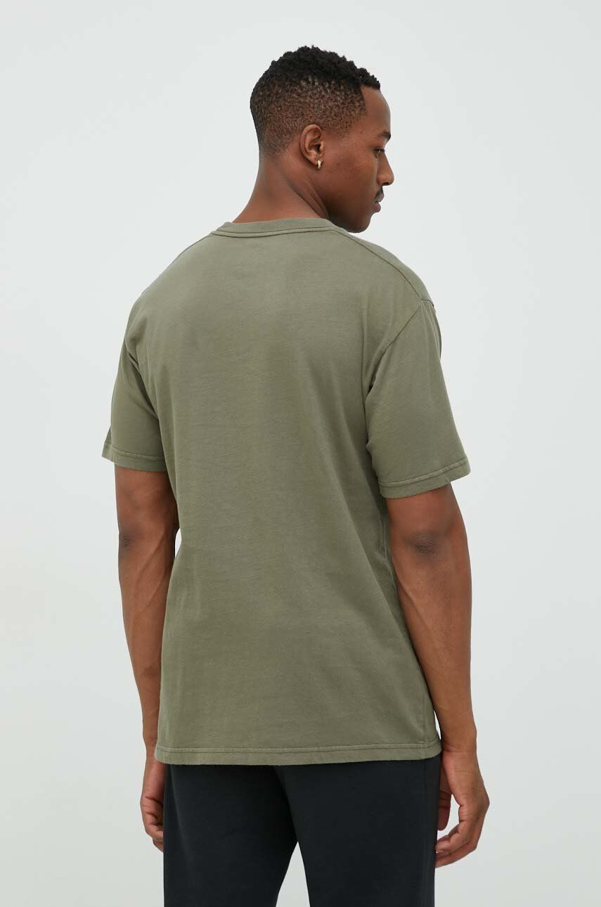 DC tricou din bumbac culoarea verde neted - Pled.ro